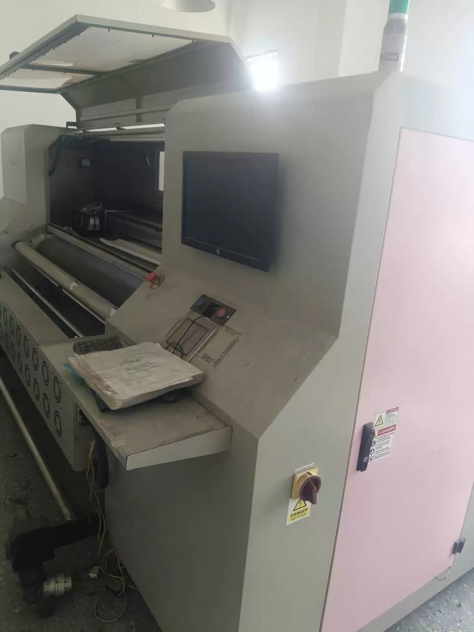 중고 A-Tex Ultrajet DPM-4H-18 디지털 프린터 8색 + 원단 건조기