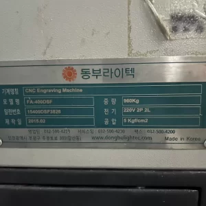 Máy CNC Dongbu Light FA-400DSF Sản xuất tại Hàn Quốc (2015)