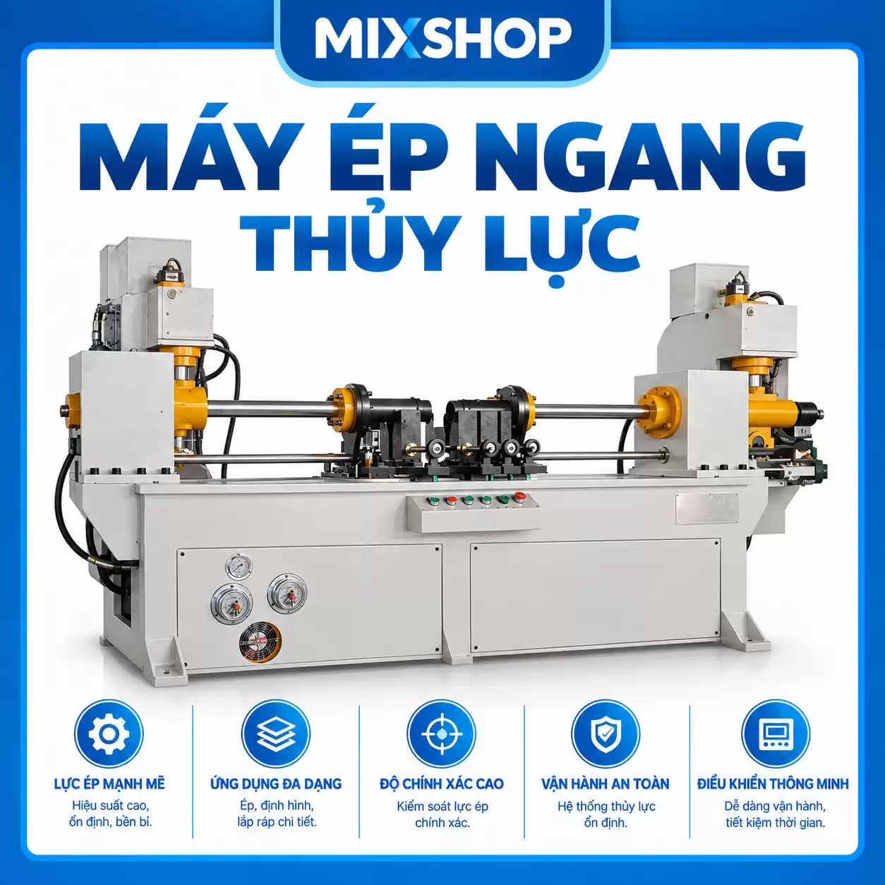 Máy Ép Ngang Thủy Lực Công Nghiệp 2 Máy Ép Ngang Thủy Lực Công Nghiệp