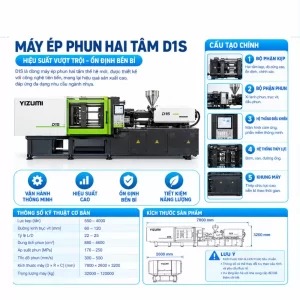 Máy Ép Phun Hai Tấm D1S Jiem Sangsa Chính Hãng – Hiệu Suất Cao