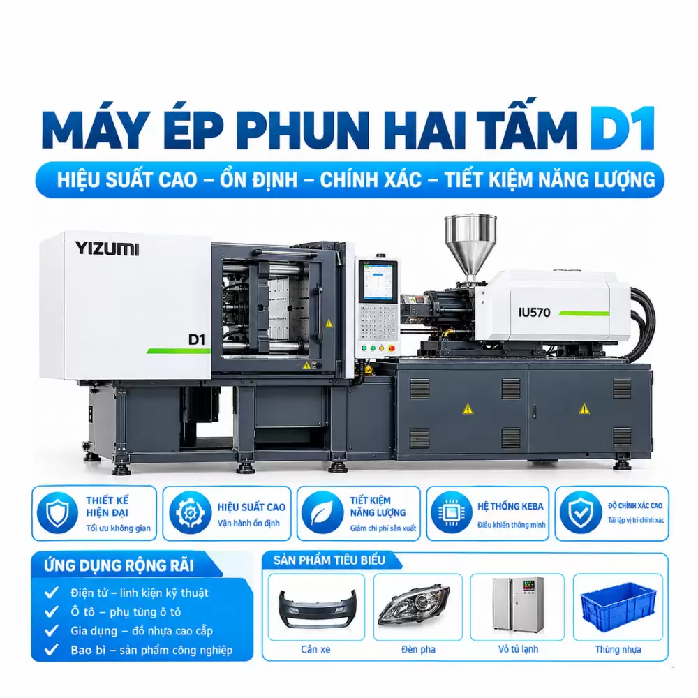 Máy Ép Phun Hai Tấm D1S Jiem Sangsa - Chính Hãng, Giá Tốt 5 Máy Ép Phun Hai Tấm D1S Jiem Sangsa – Chính Hãng, Giá Tốt