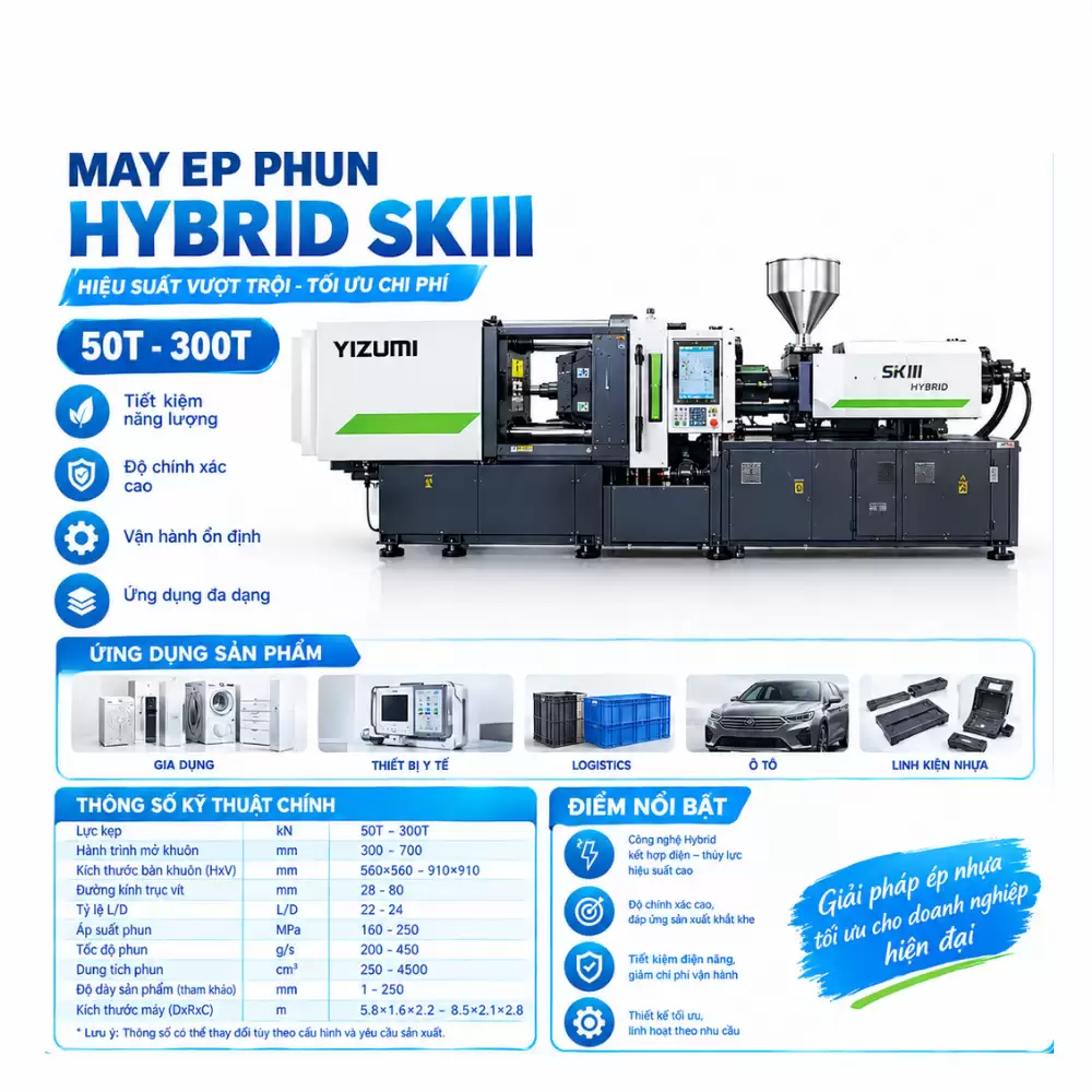 Máy Ép Phun Hybrid SKIII Yizumi - Hiệu Suất Vượt Trội, Tiết Kiệm Năng Lượng 4 Máy Ép Phun Hybrid SKIII Yizumi – Hiệu Suất Vượt Trội, Tiết Kiệm Năng Lượng